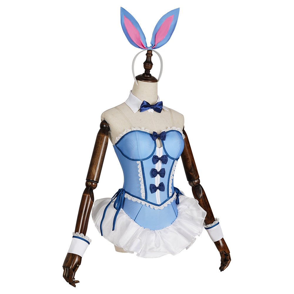 Cosplay Kostüm Blaues Hasen Mädchen Outfits Halloween Karneval Party Anzug
