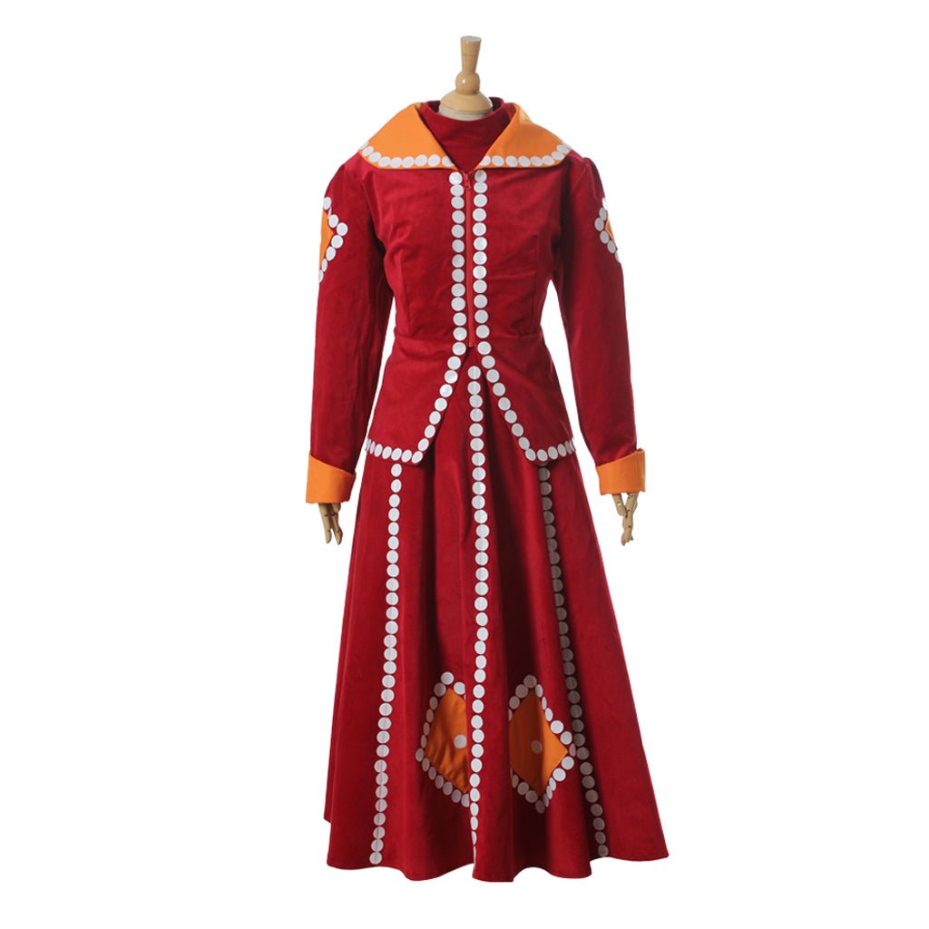 Rotes Kleid Erwachsene Lady Tremaine Böse Stiefmutter Cosplay Kostüm