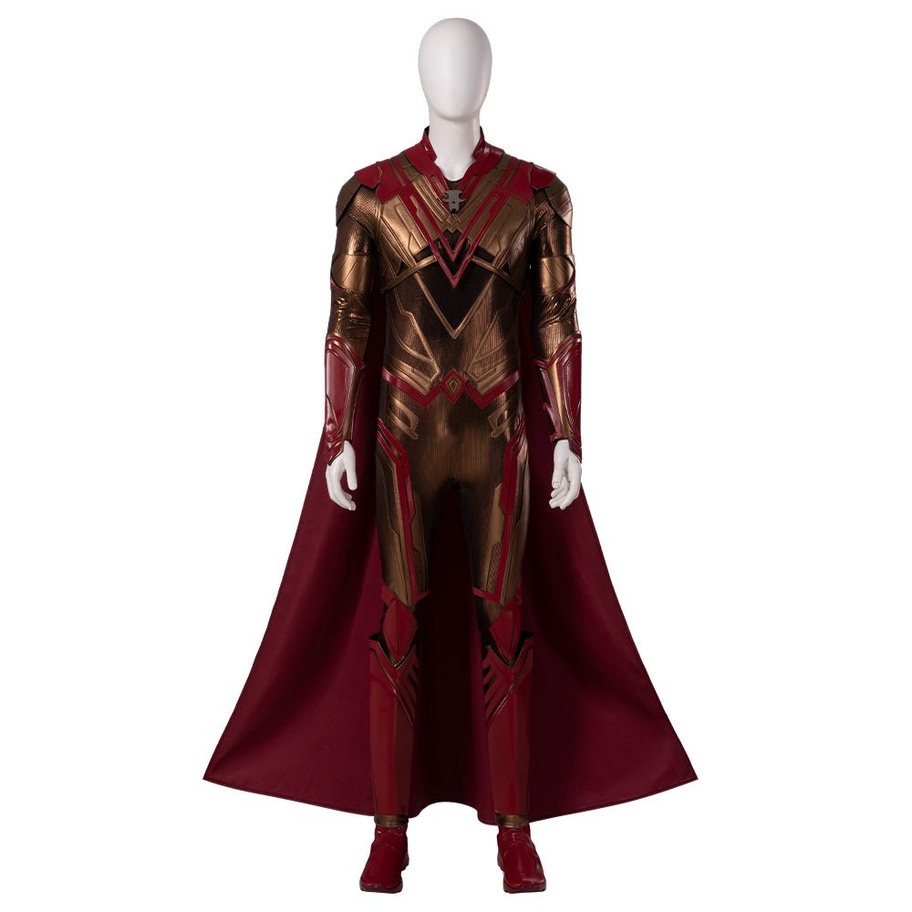 Guardians of the Galaxy 3 Adam Warlock Cosplay Kostüm - Bedruckter Anzug mit roter Everak Rüstung für Männer