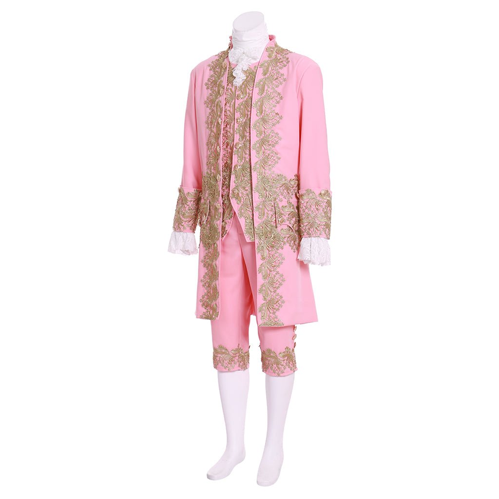 18. Jahrhundert Herren Kolonial Rokoko Anzug - Rosa Regency Hof Outfit