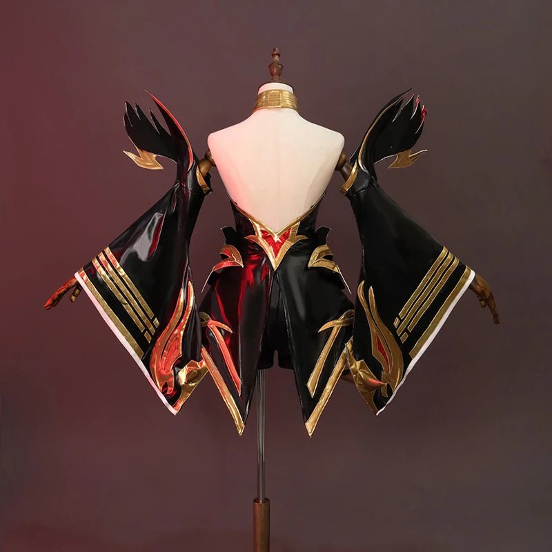 Spiel LOL Cosplay Kostüm LOL Neunschwänziger Dämonenfuchs Ahri Outfit Halloween Damen Anzug