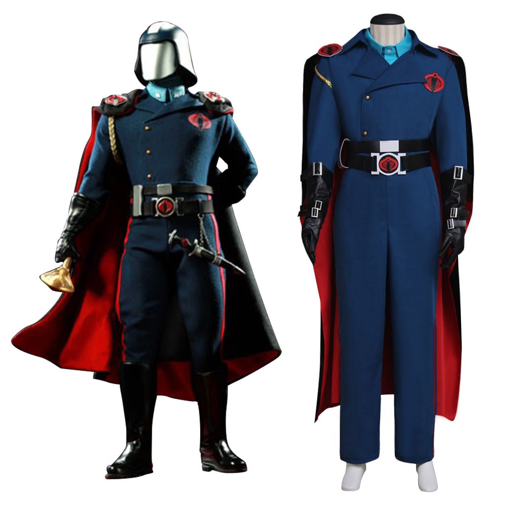 G.I. Joe: The Rise of Cobra Commander Cosplay Kostüm - Vollständiges Set mit Umhang
