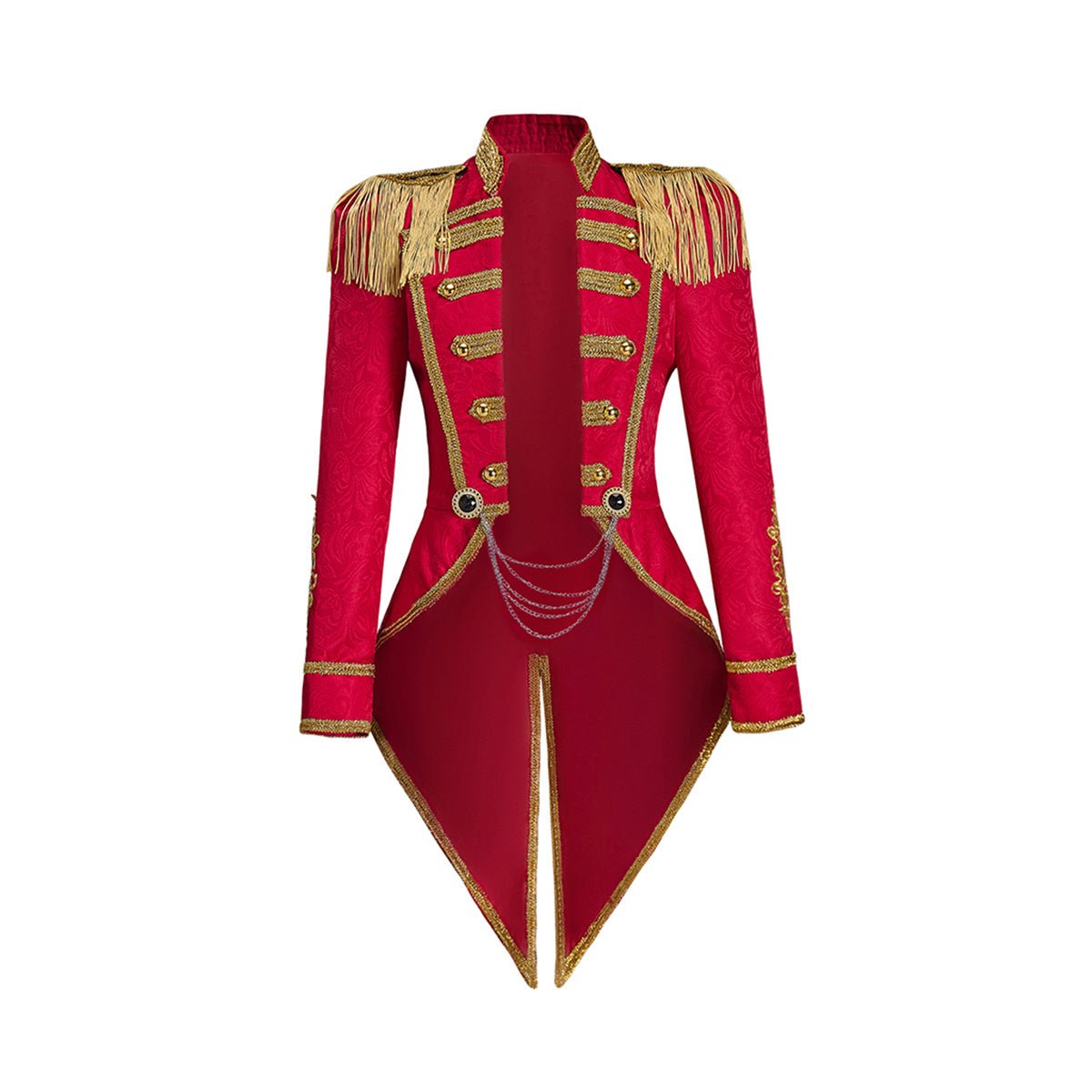 Mittelalterlicher Roter Arbeiteroffizier Mantel - Cosplay Kostüm für Historische Enthusiasten