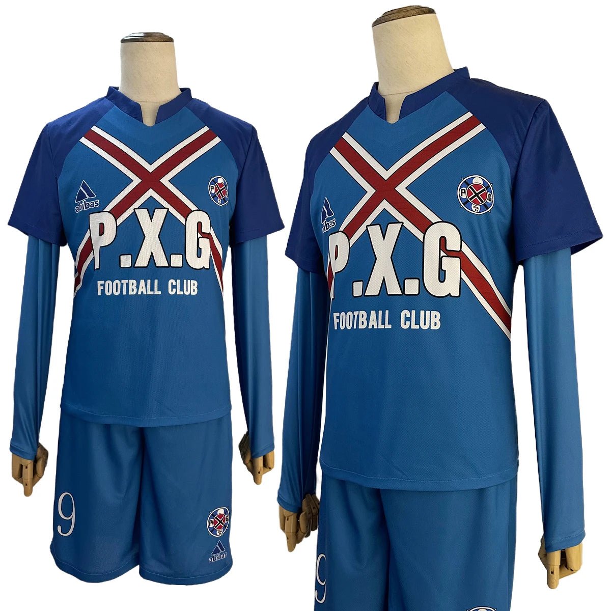 Blue Lock Anime Rin Itoshi Shidou Ryusei Charles Karasu Cosplay Kostüm P.X.G Trikot Perücke Stickerei Fußballuniform