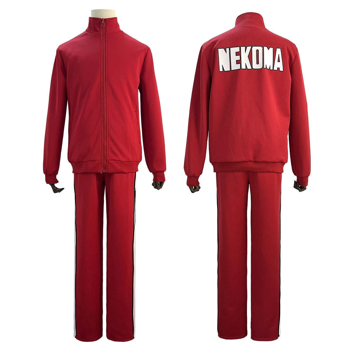 Haiky Anime Nekoma Schuluniform Kuroo Tetsuro Kozumekenma Cosplay Kostüm Stickerei Vollreißverschluss Trainingsanzug Tägliche Trage