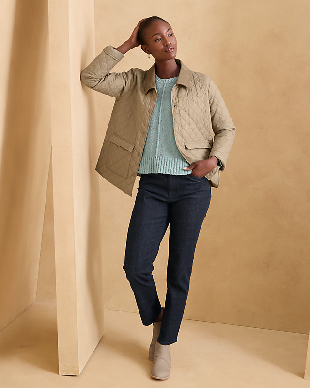 EILEEN FISHER Organic-Cotton Boyfriend Ankle Jeans