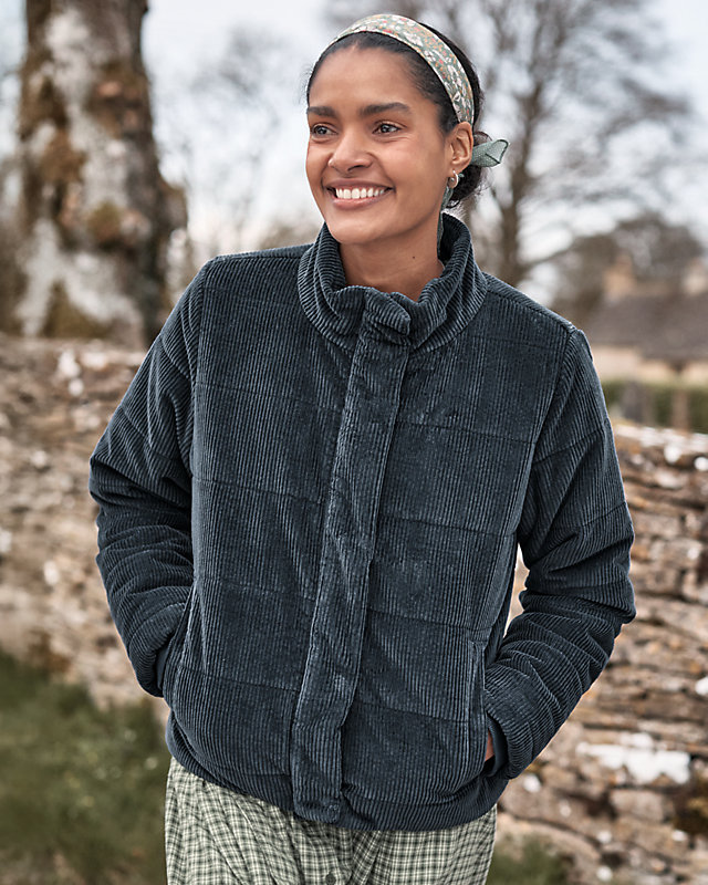 Arlo Organic-Cotton Corduroy Puffer Coat