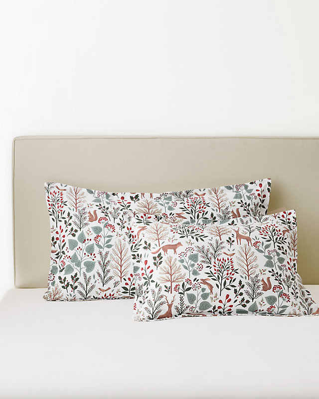 Woodland Winter Organic-Cotton Flannel Sham