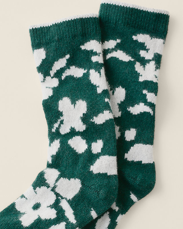 Wool & Cashmere Iris Floral Socks
