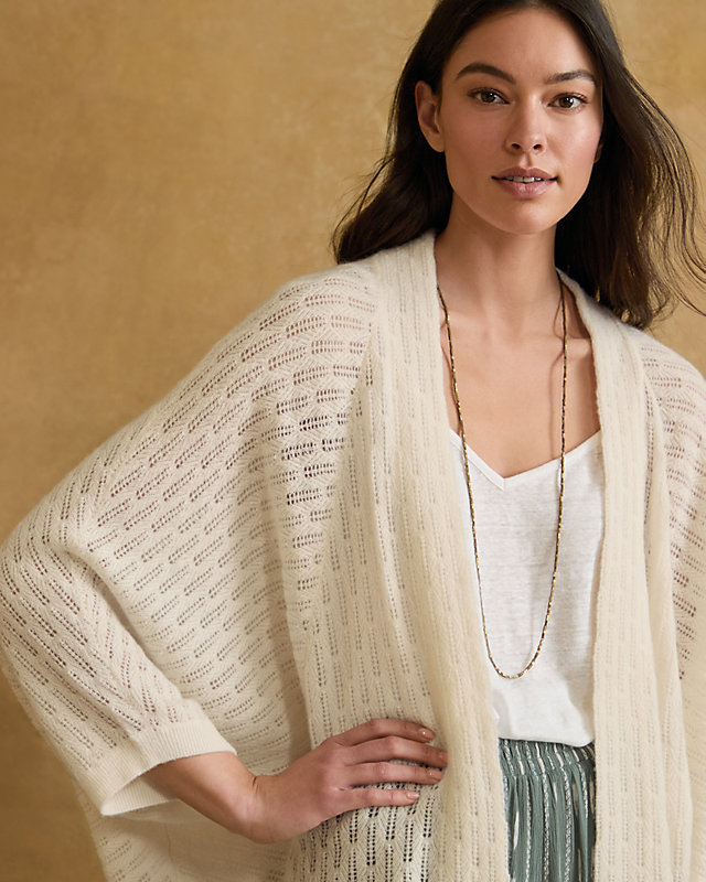 Anna Cashmere Batwing Cardigan