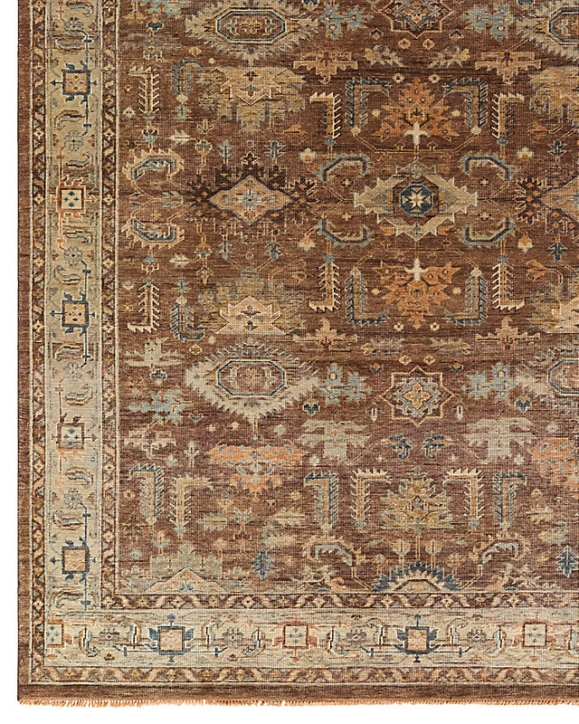 Bijar Hand-Knotted Wool Rug