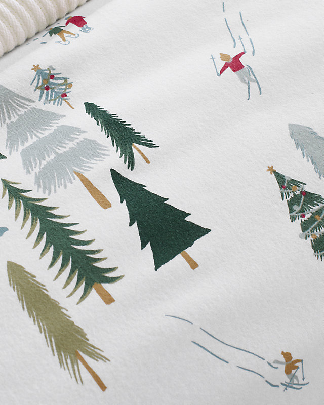 Snow Day Organic-Cotton Flannel Duvet Cover