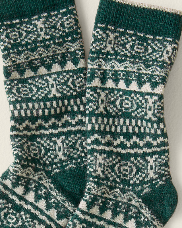Wool & Cashmere Nordic Fair Isle Socks