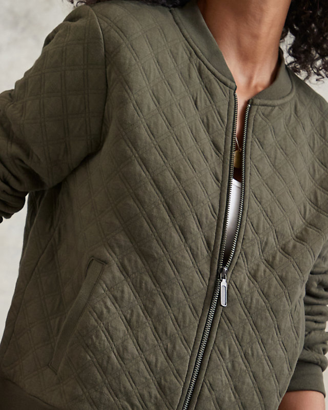 Zen Jacquard Knit Bomber