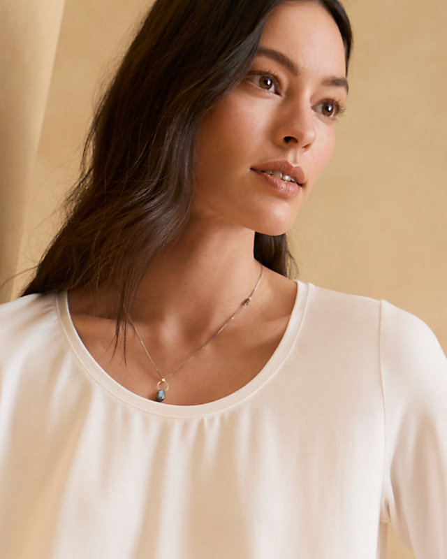 EILEEN FISHER Stretch TENCEL™ Jersey Swing Top