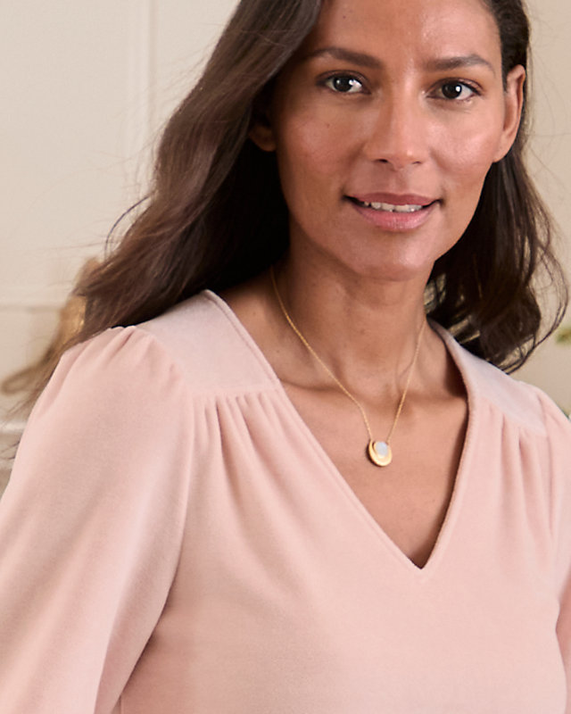 Kinsley Velour Knit Blouse