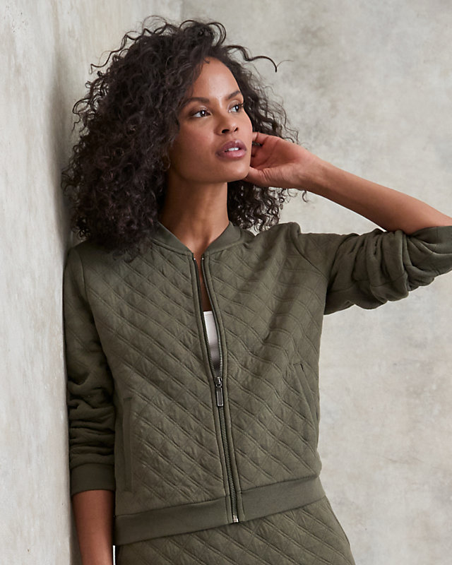 Zen Jacquard Knit Bomber