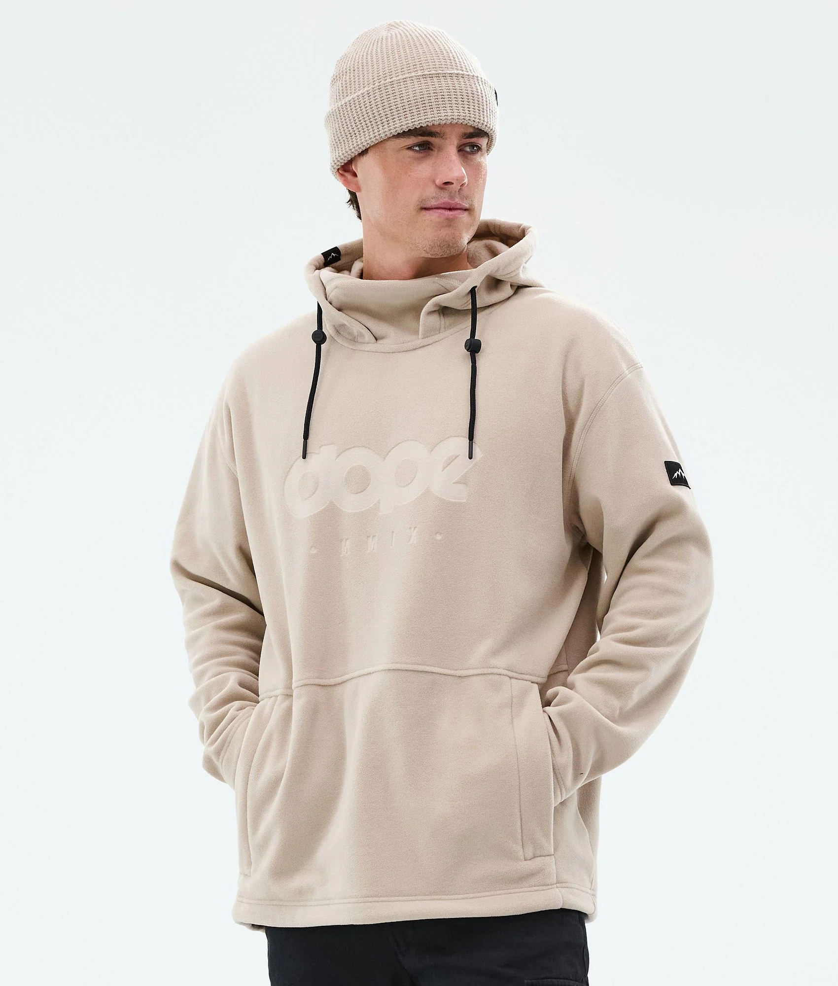 Fleece Hoodie Men Sand