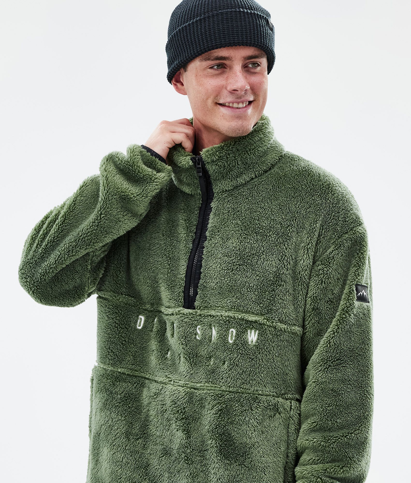 Fleece Sweater Men Moss Green