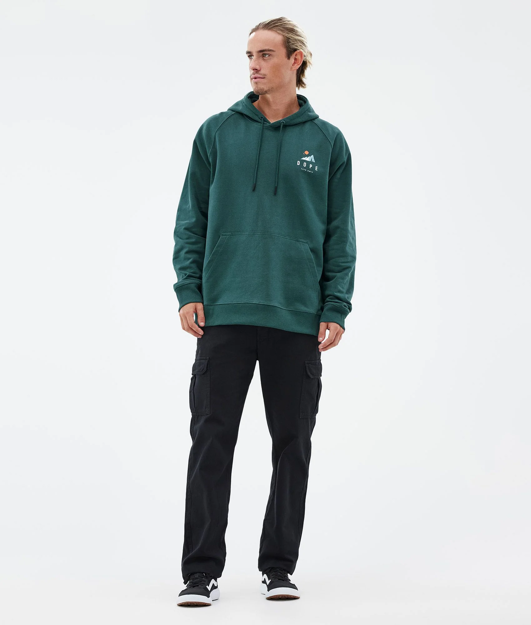 Hoodie Men Ice Bottle Green