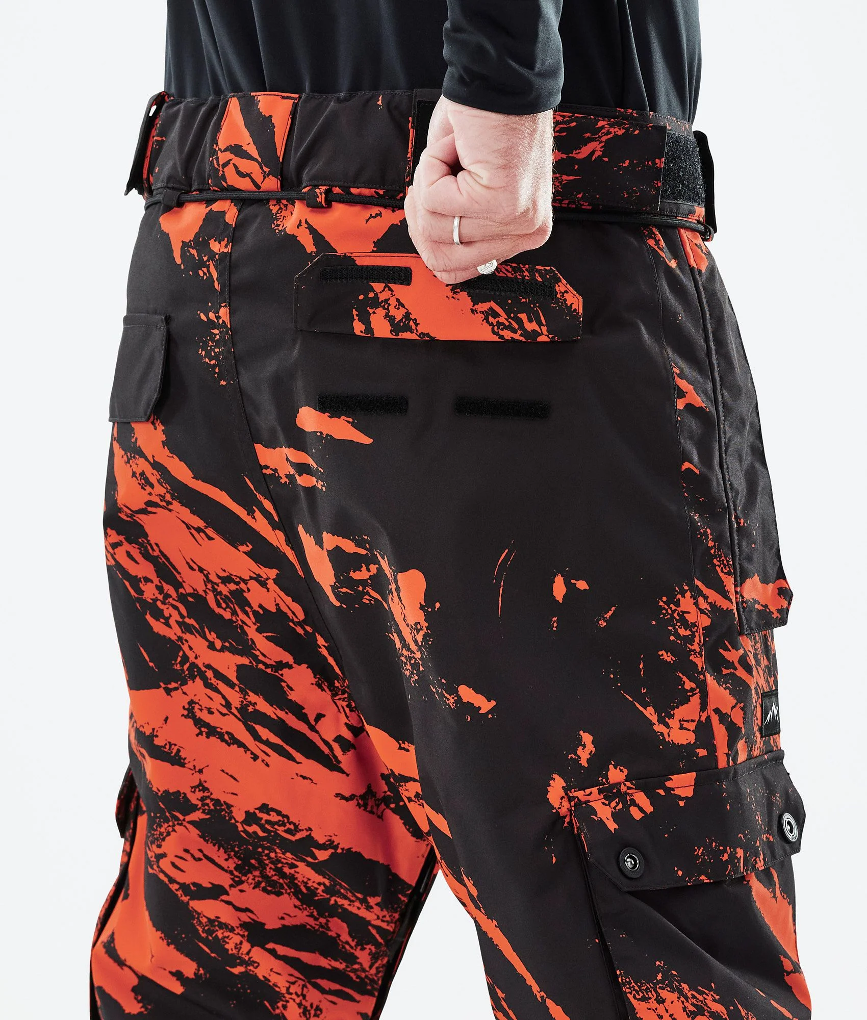 Snowboard Pants Men Paint Orange