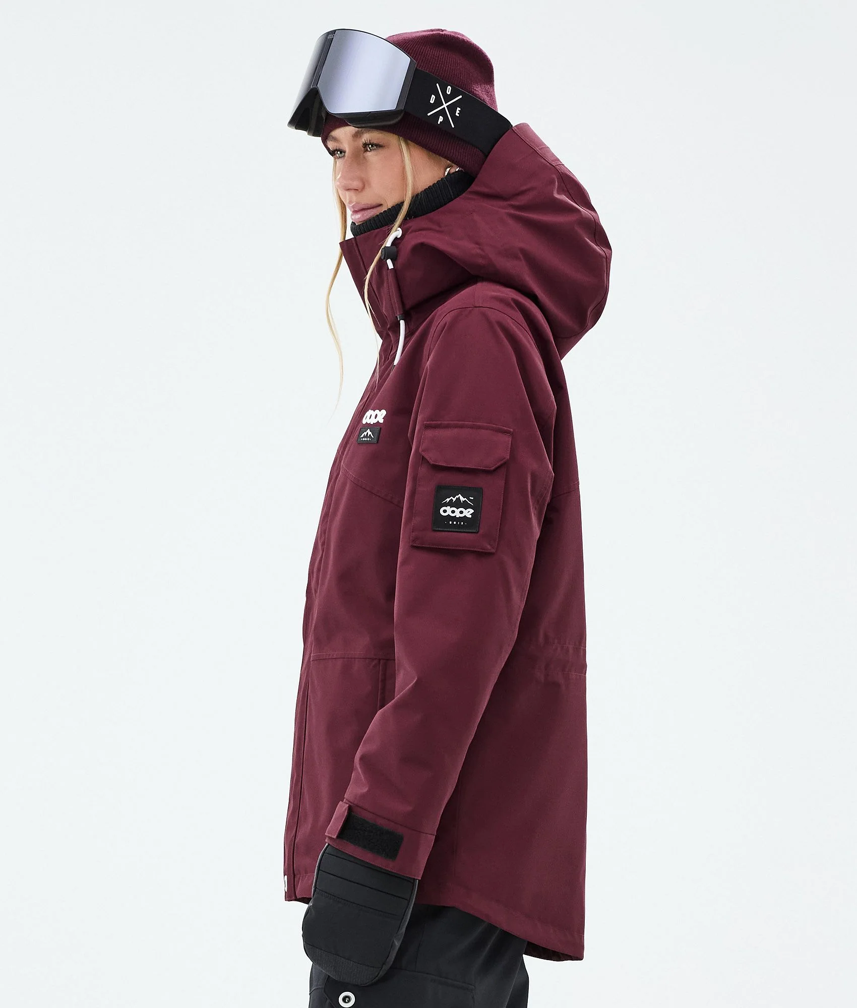 Snowboard Jacket Women Burgundy