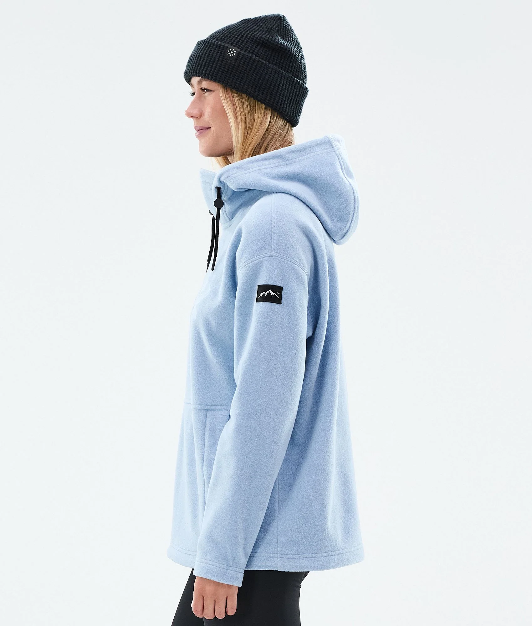 Fleece Hoodie Women Light Blue