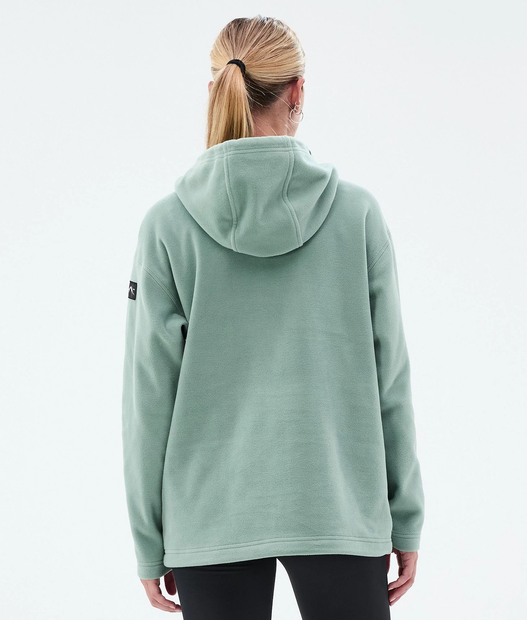 Fleece Hoodie Women Faded Green