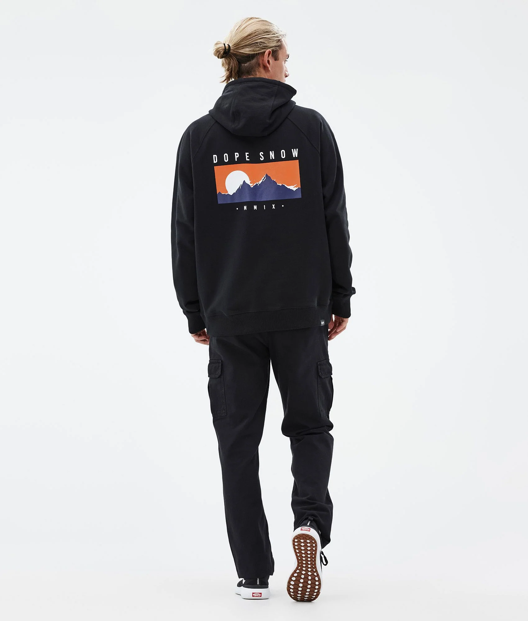 Hoodie Men Silhouette Black