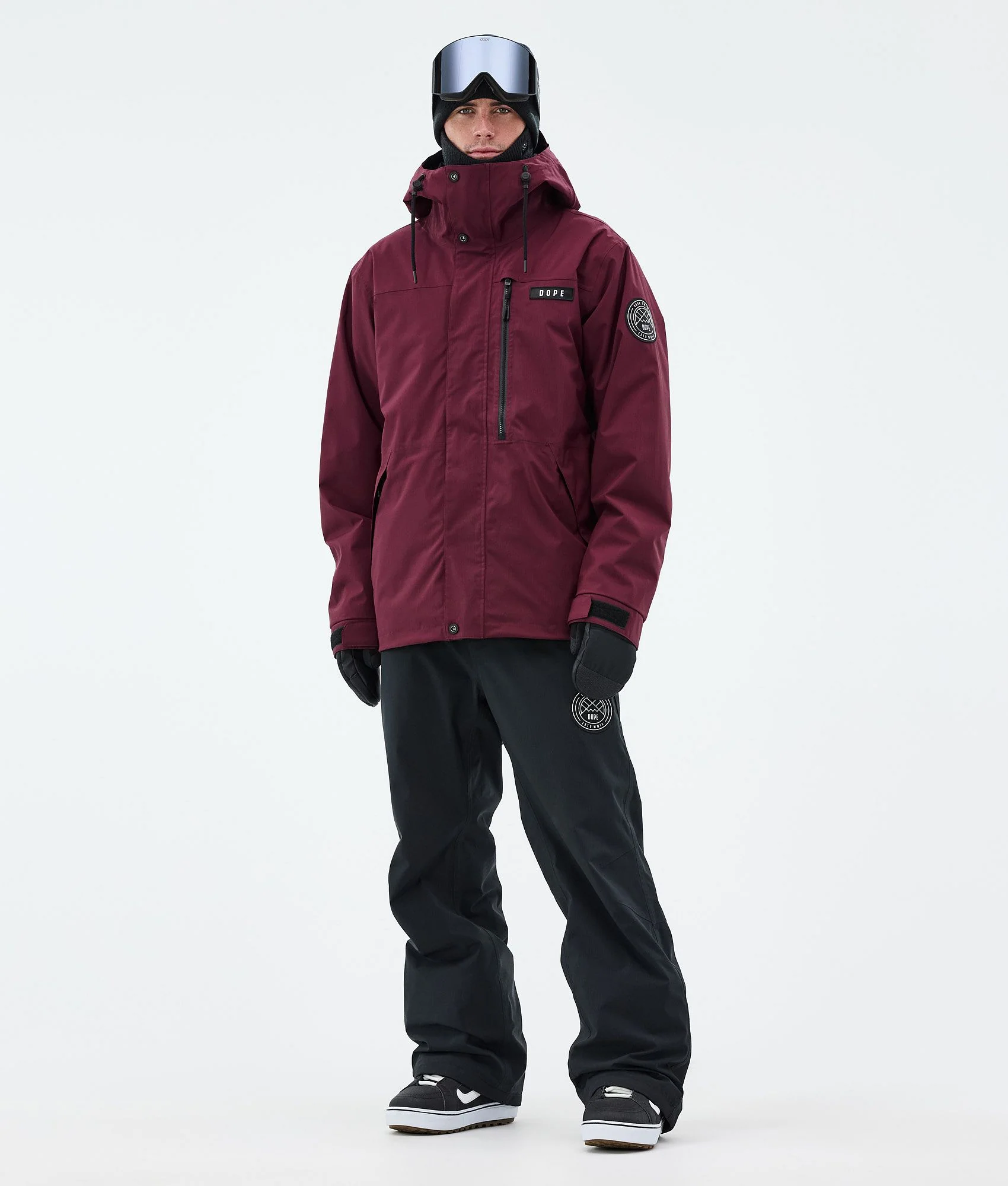 Snowboard Jacket Men Burgundy