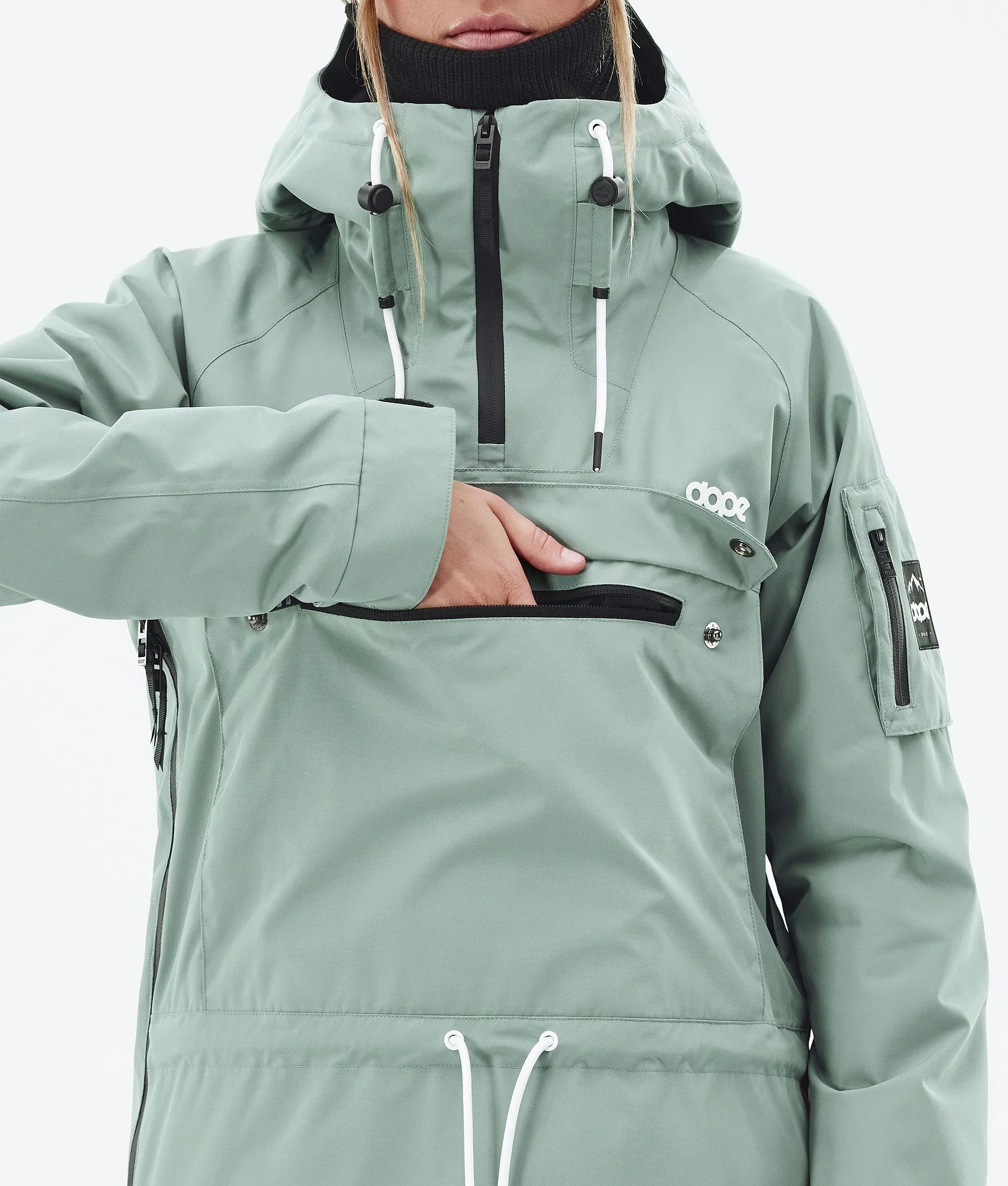Snowboard Jacket Women Faded Green