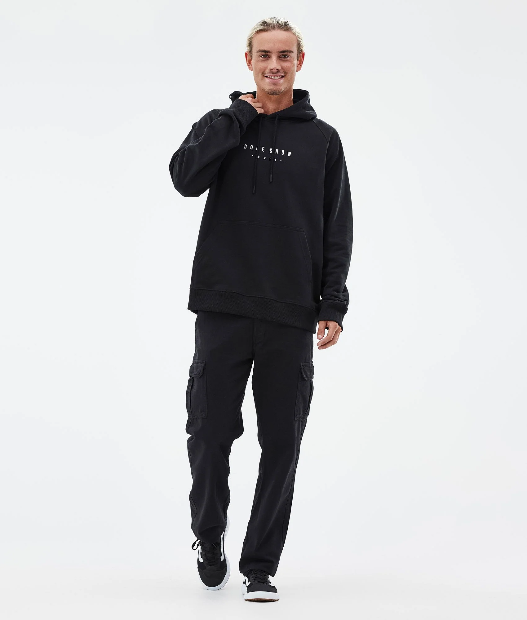 Hoodie Men Silhouette Black