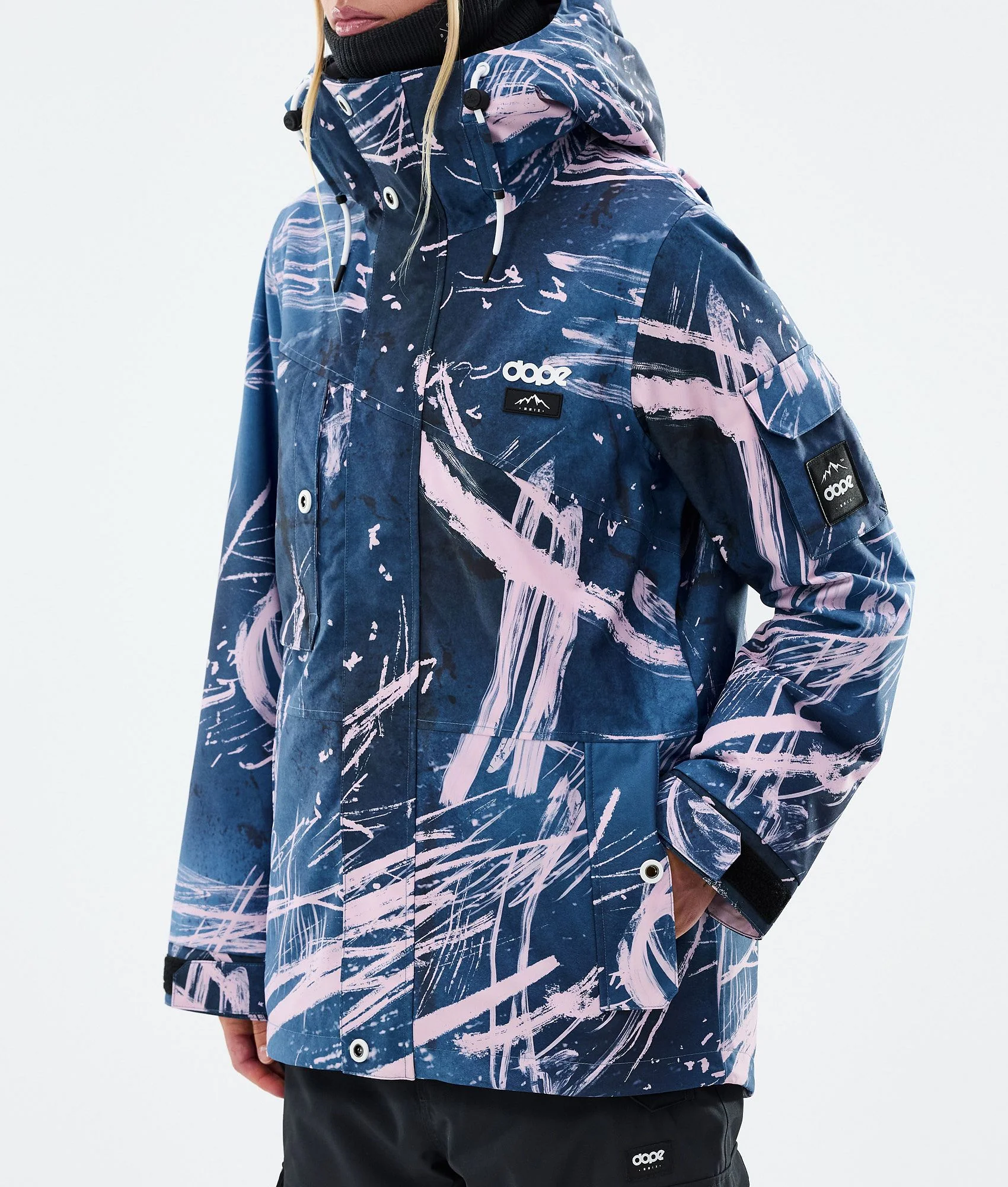 Snowboard Jacket Women Carvings Pink