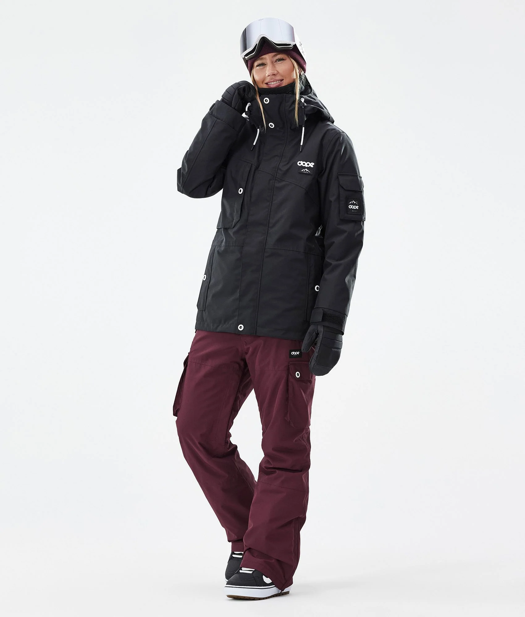 Snowboard Pants Women Burgundy