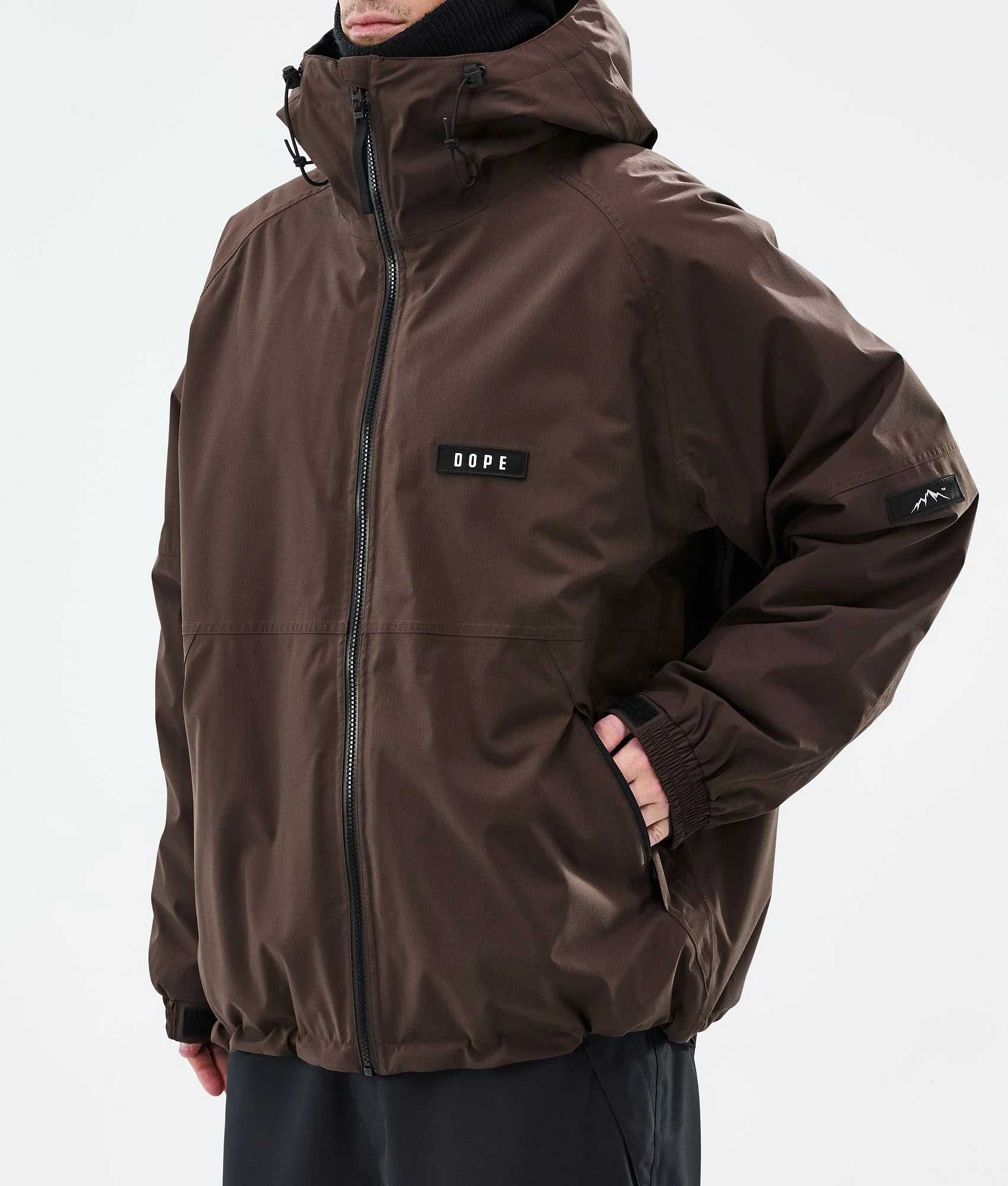 Snowboard Jacket Men Dark Brown