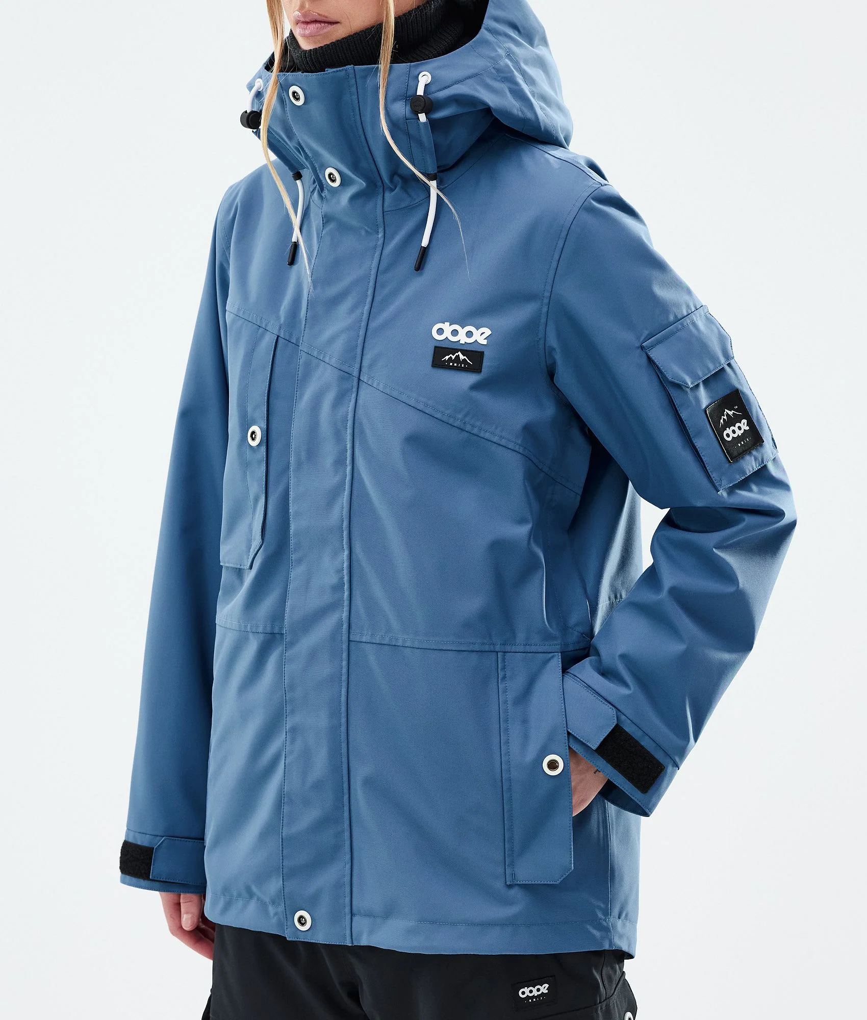 Snowboard Jacket Women Blue Steel