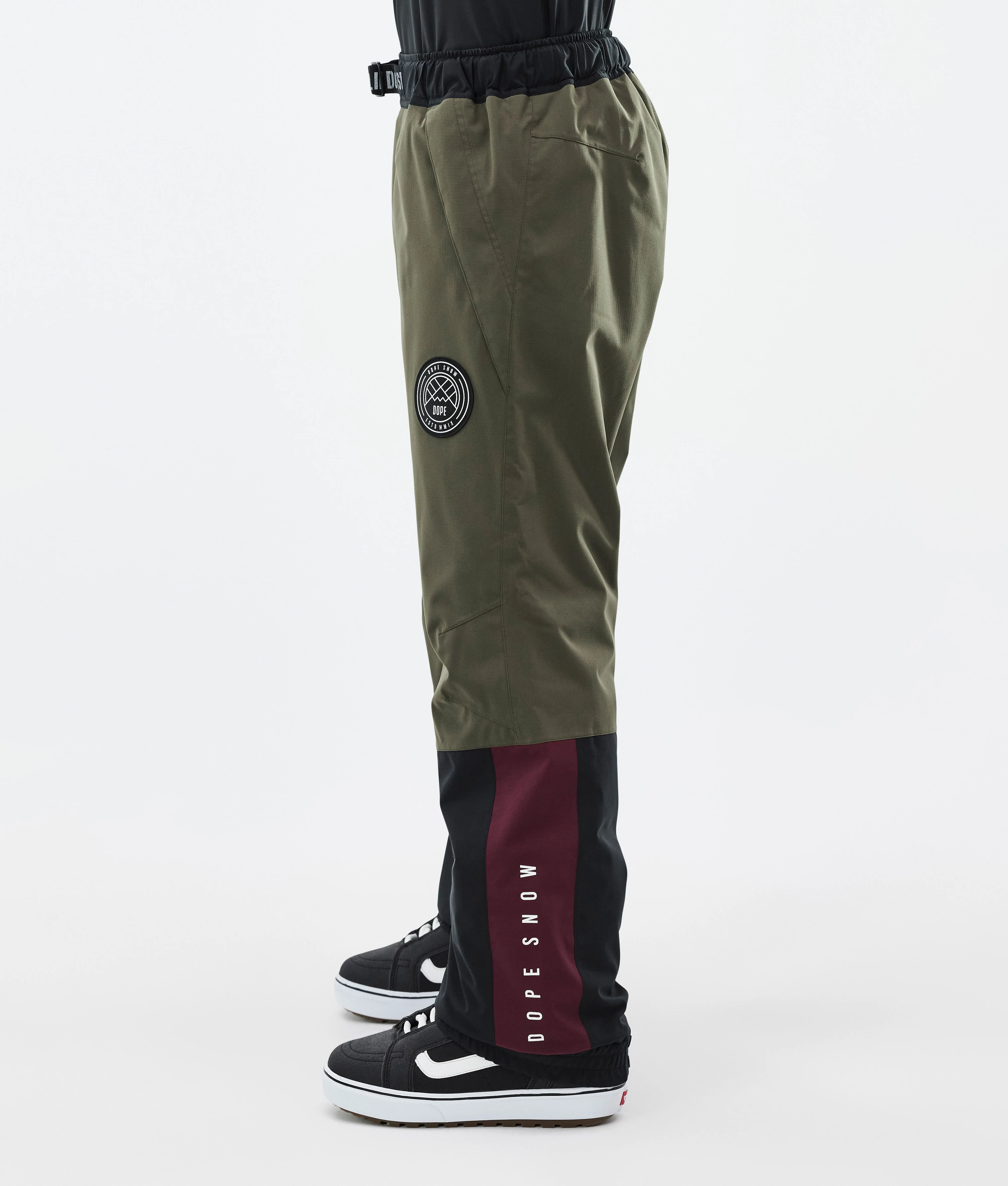 Snowboard Pants Men OIive Green/Burgundy/Metal Blue/Black