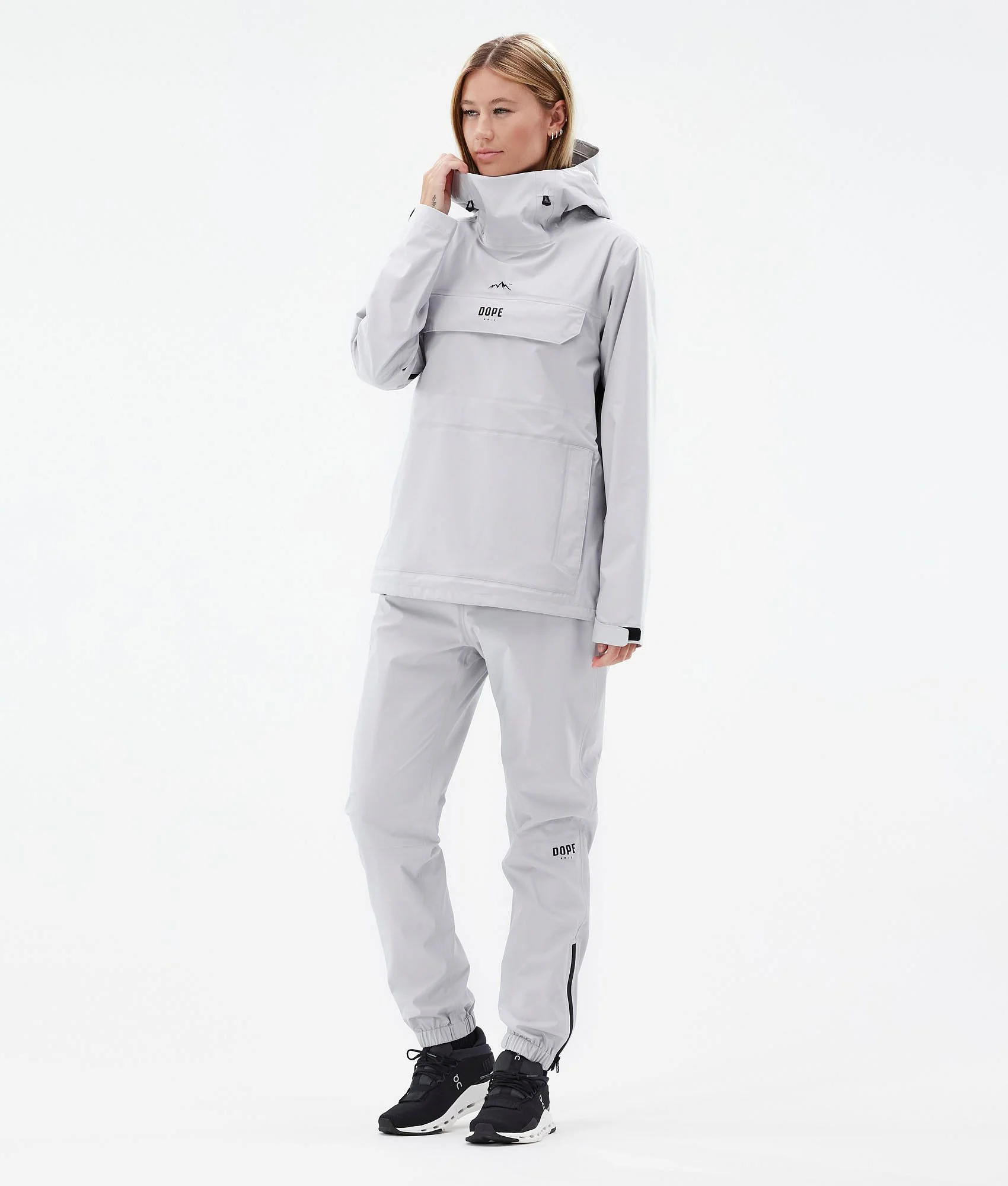 Rain Pants Women Light Grey