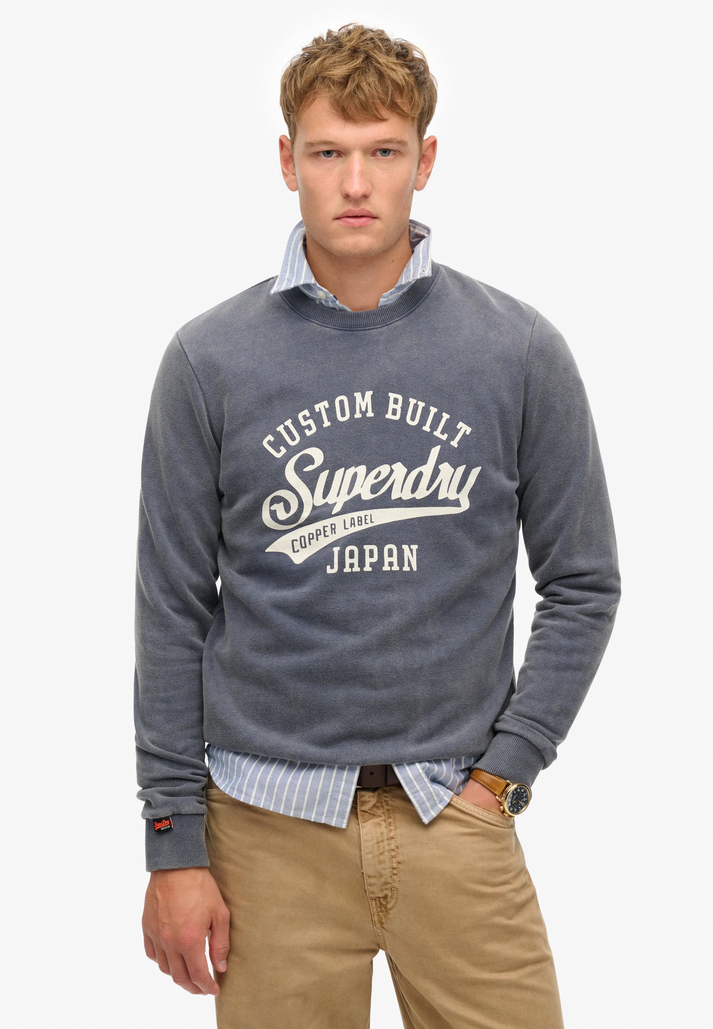Vintage Wash Relaxed Crew Sweatshirt