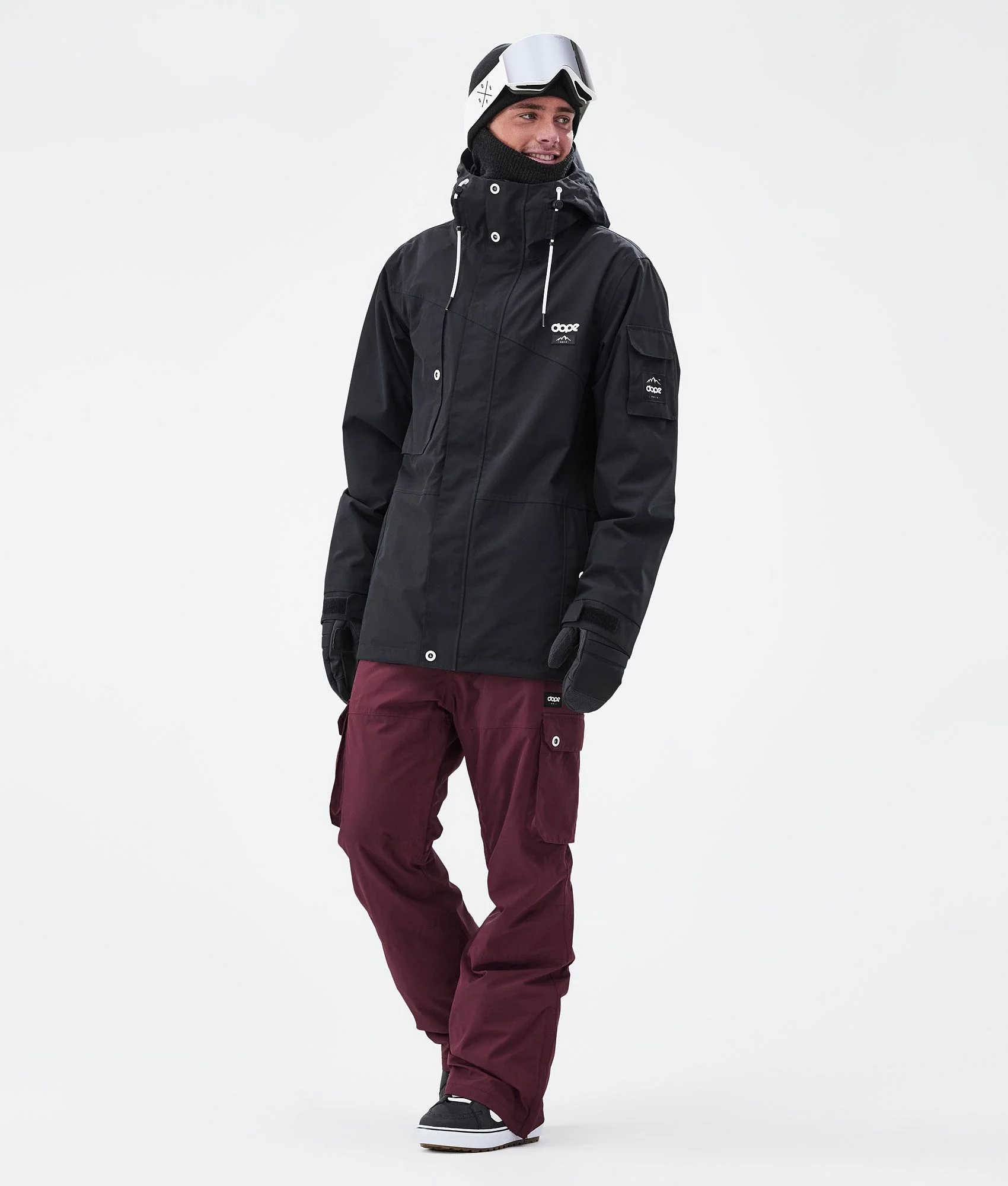 Snowboard Pants Men Burgundy