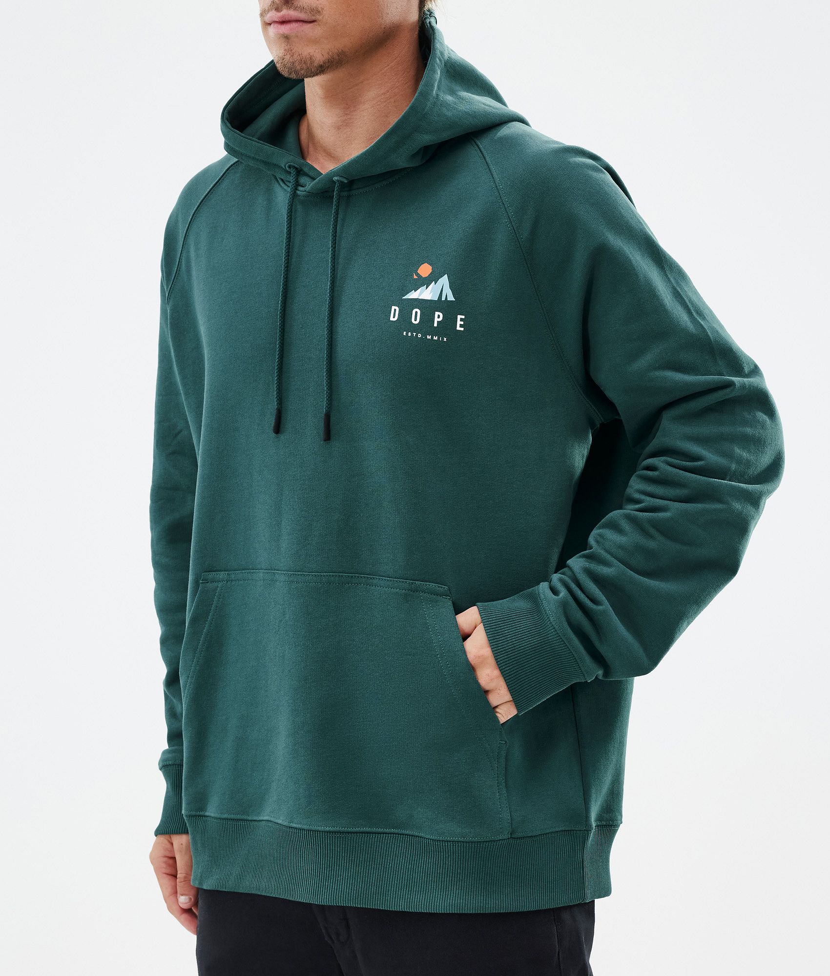 Hoodie Men Ice Bottle Green