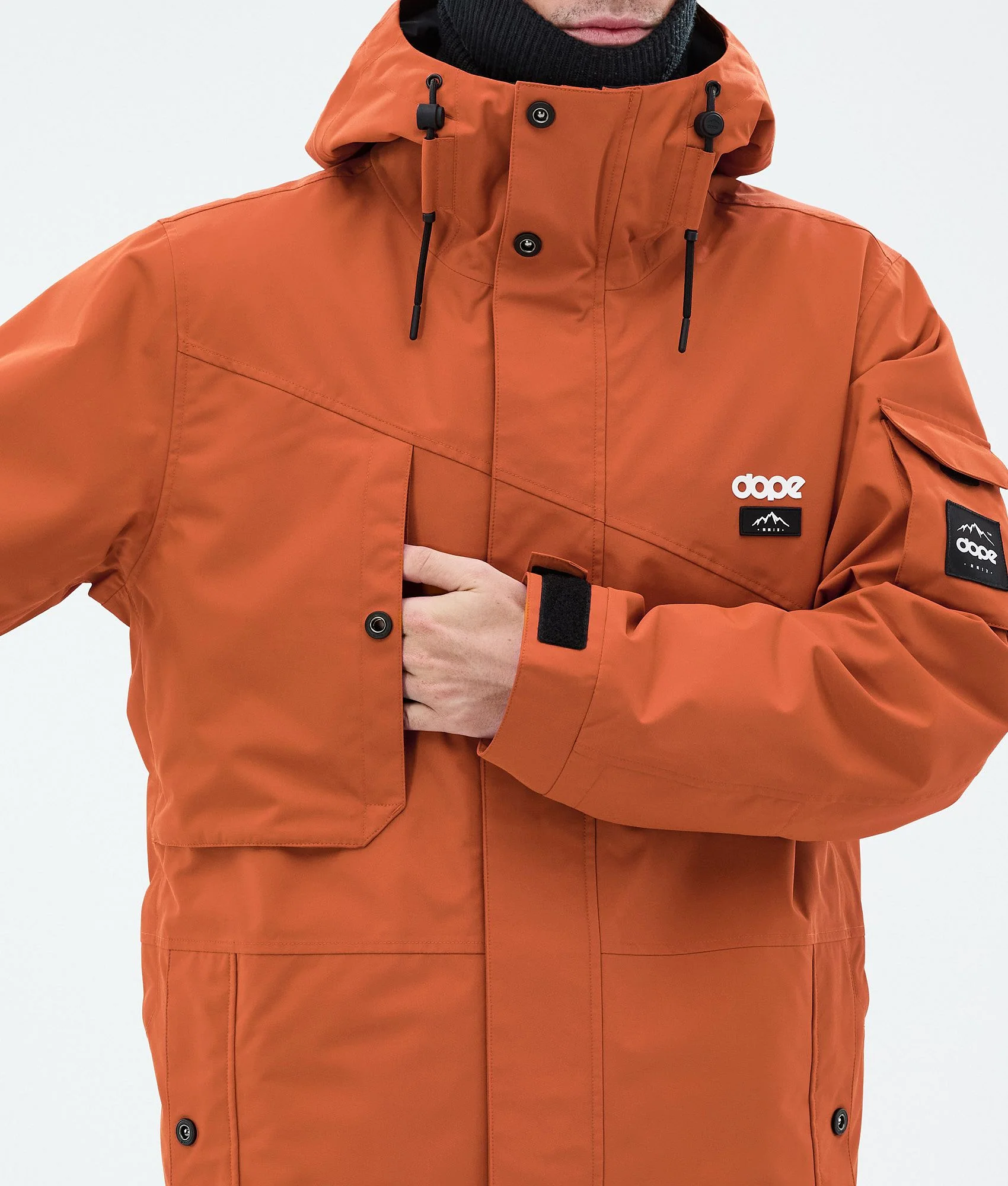 Snowboard Jacket Men Burned Orange