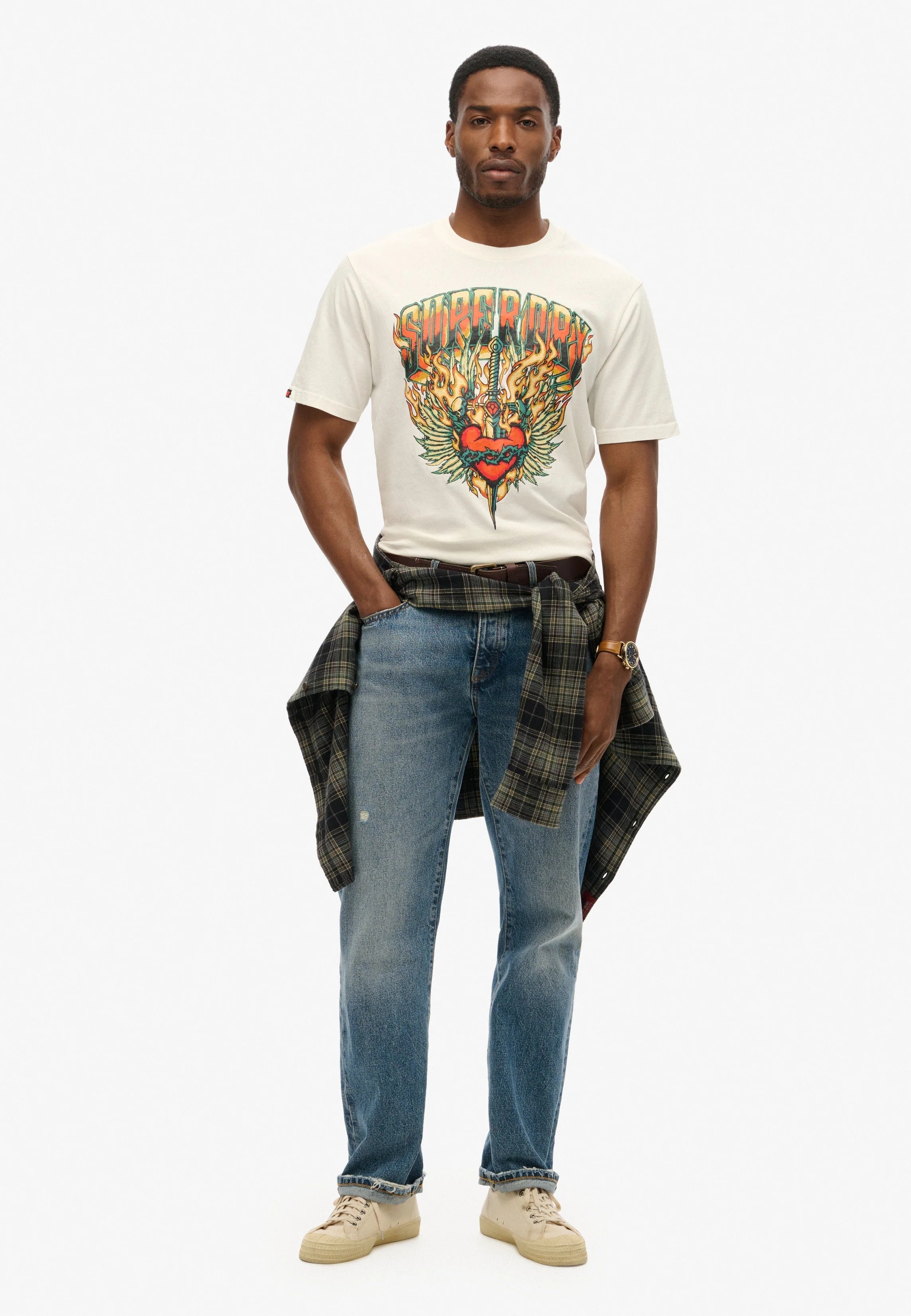 Biker Rock Graphic Loose T-Shirt