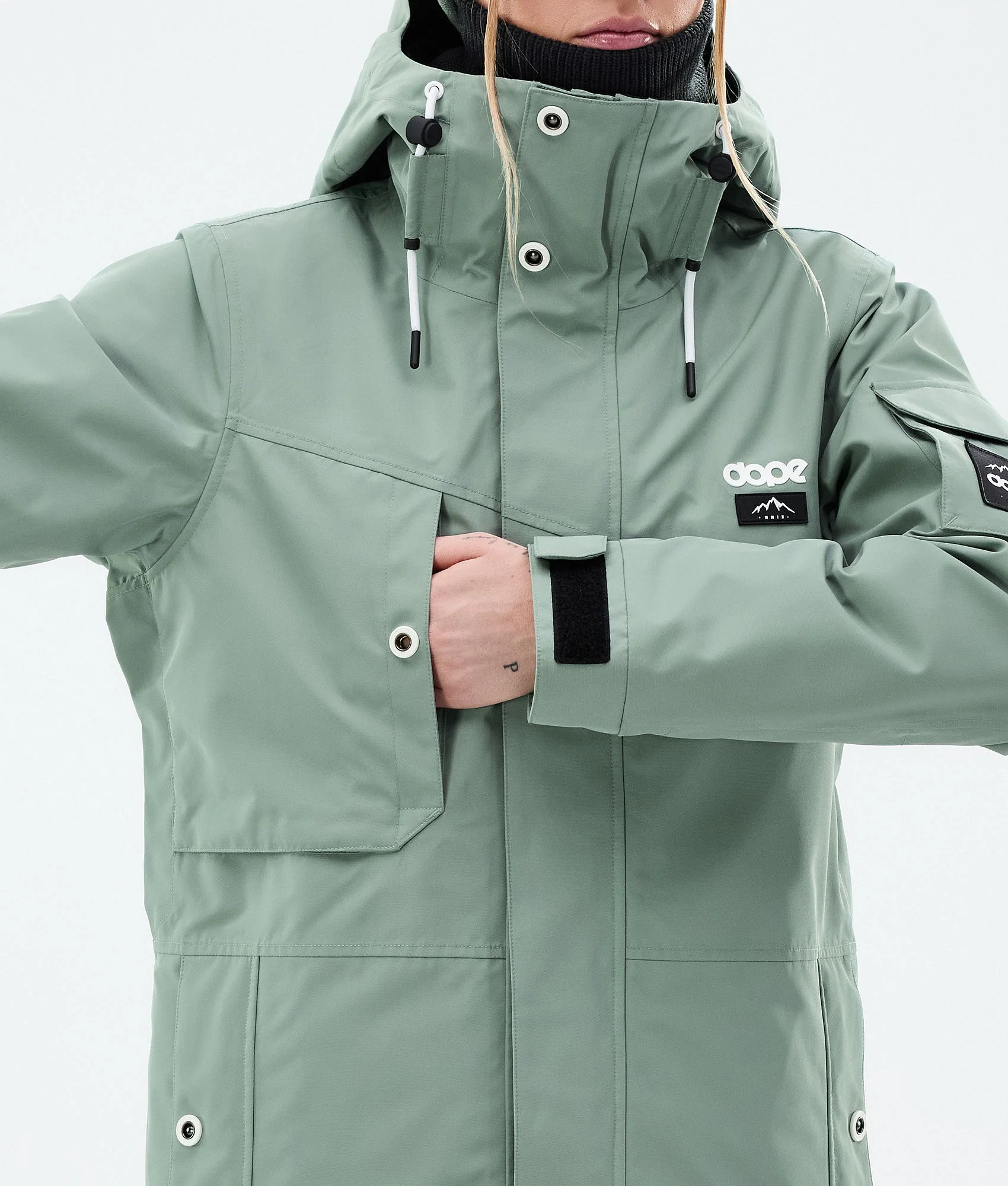 Snowboard Jacket Women Faded Green