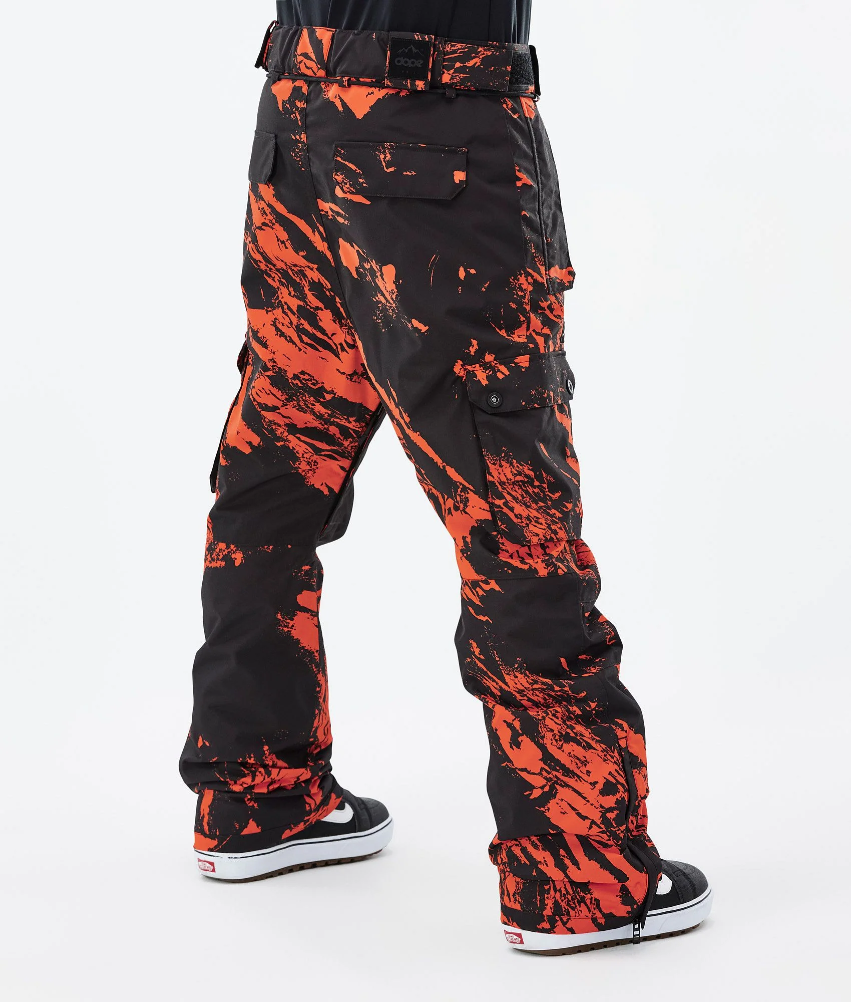 Snowboard Pants Men Paint Orange