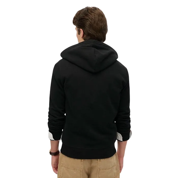 Essential Logo Half Brushed Zip Hoodie
