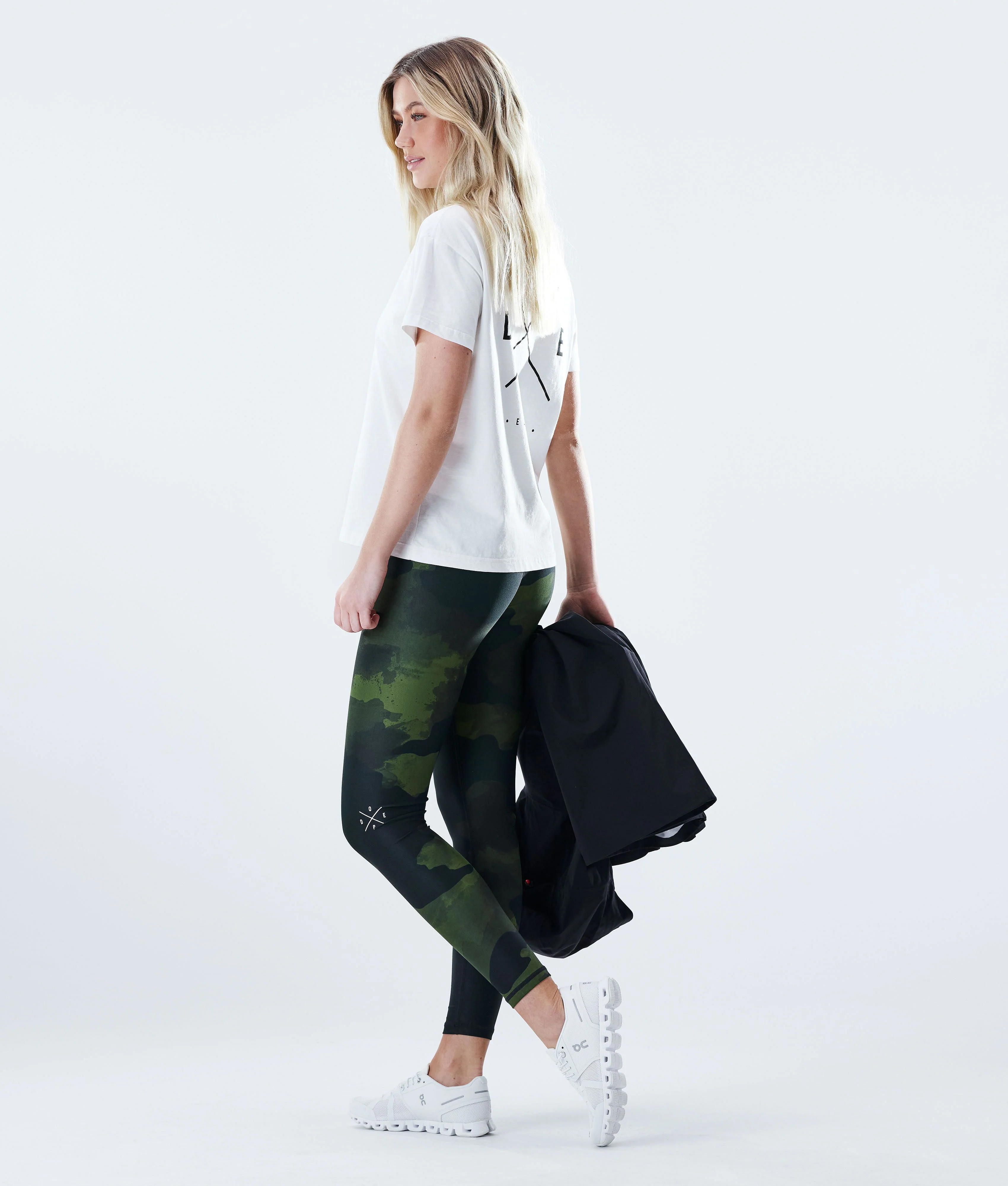 Leggings Women Green Camo