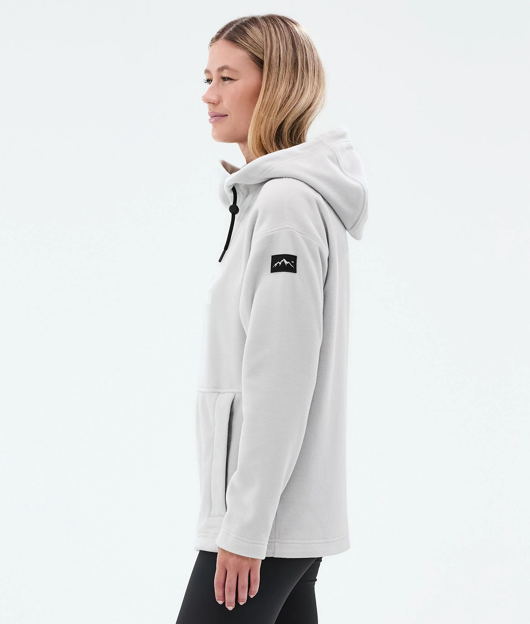 Fleece Hoodie Women Light Grey
