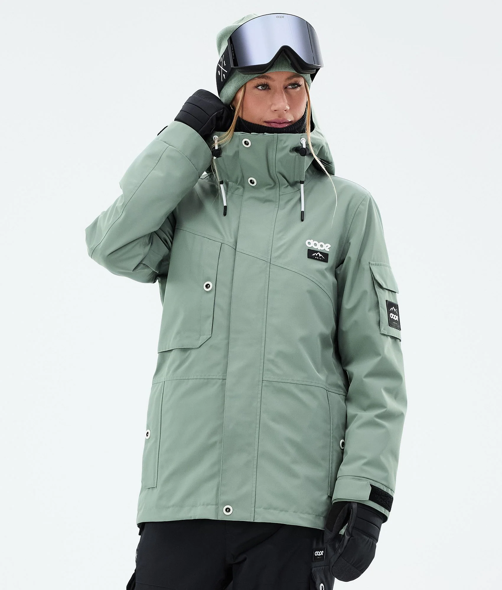 Snowboard Jacket Women Faded Green