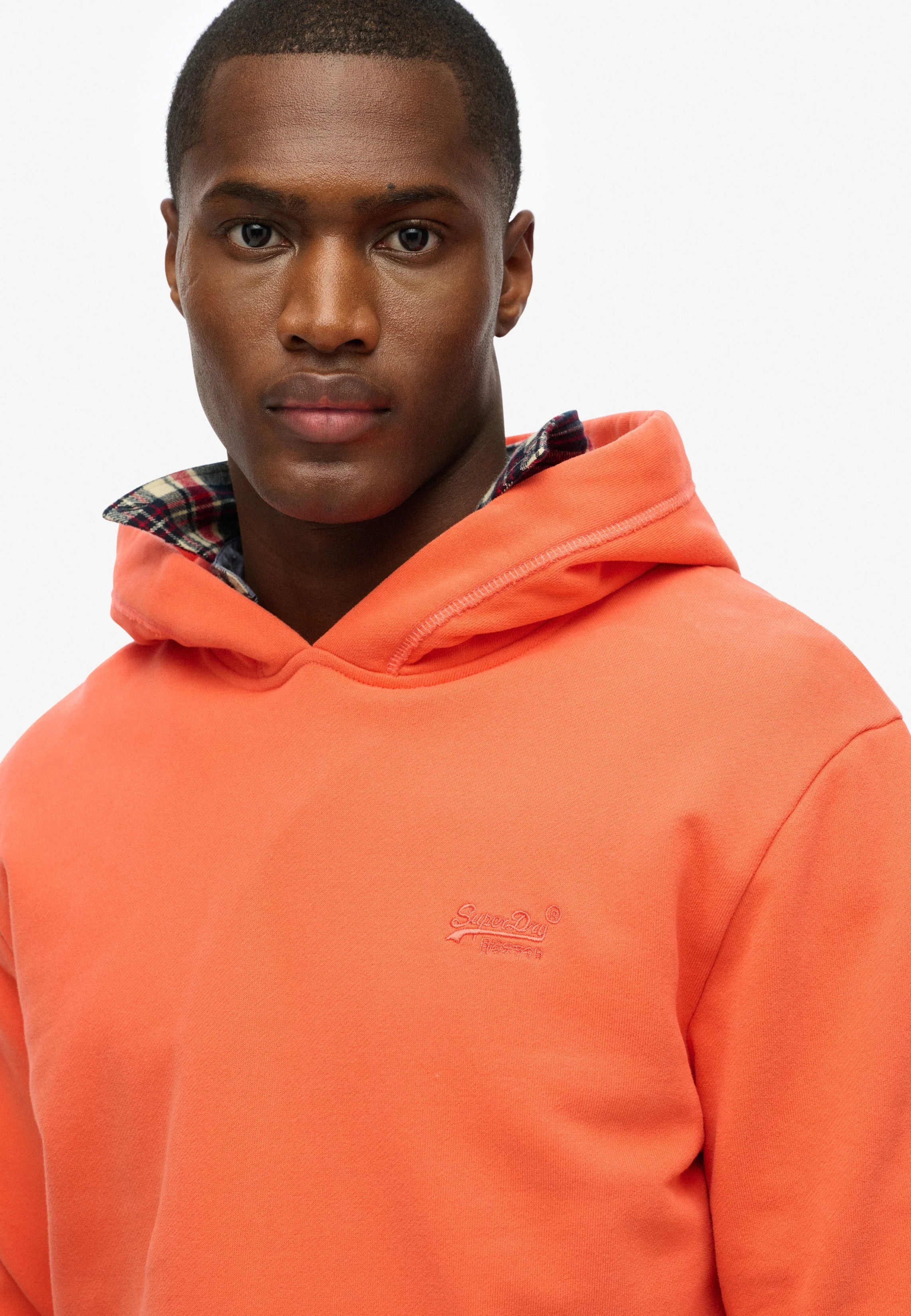 Essential Logo Half Brushed Hoodie